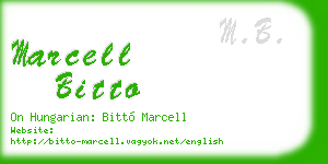 marcell bitto business card